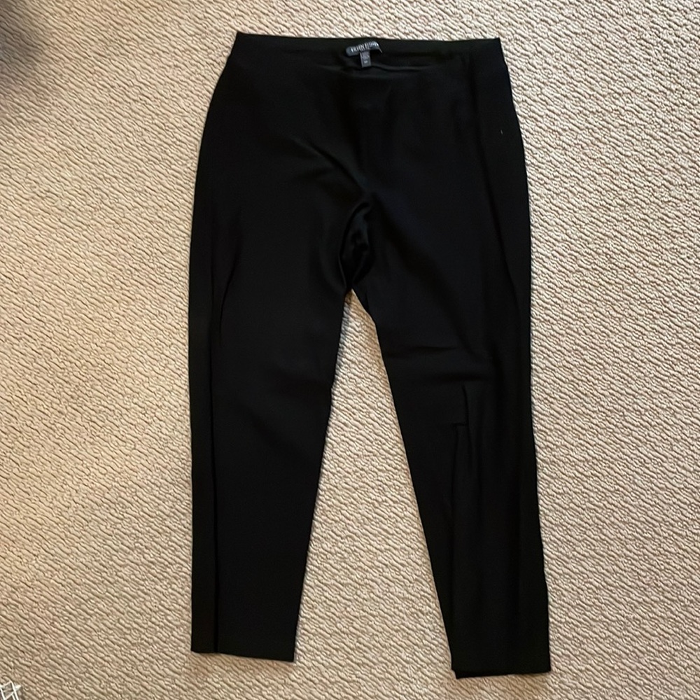 Eileen Fisher Black Cropped Pants, PP.
